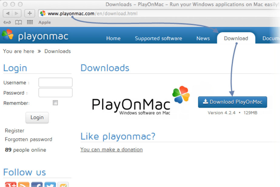 Cài đặt PlayOnMac.